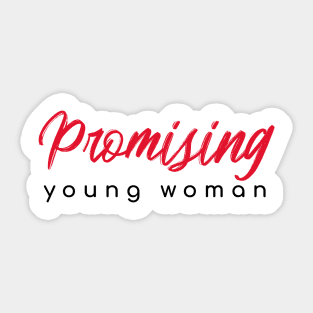 Promising young woman Sticker